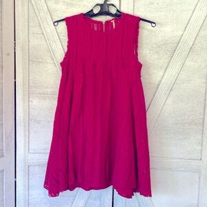 Free People cranberry lace babydoll dress, size XS